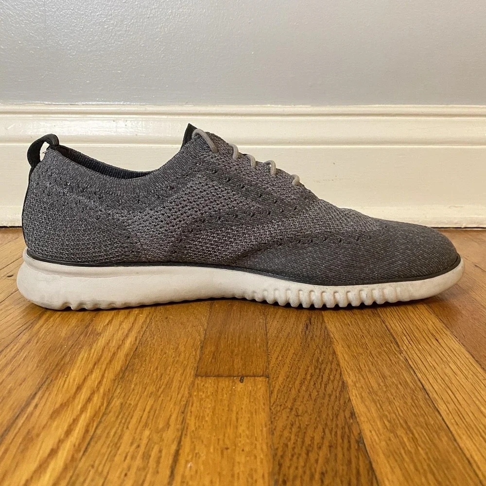 Cole Haan ZeroGrand Knit Oxford Shoes Mens Size 13 Gray Grand.OS Casual